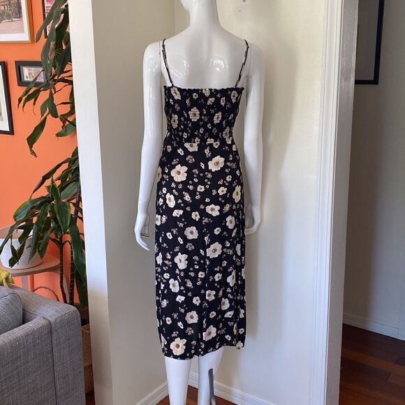 Cloud Hunter Floral Buttonfront Midi Dress Size Small - Picture 5 of 11